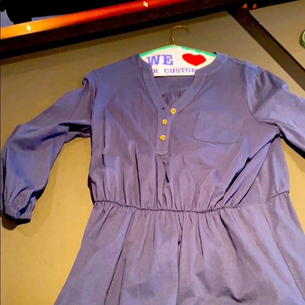 Lilly Pulitzer Navy Shirt Dress